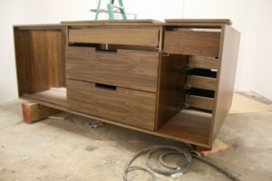 Kitchen Island build out Walnut 7ft W x 4ft D x 34in H