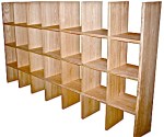 Bookshelf Oak 8ft W 12in D x 6ft H (2)