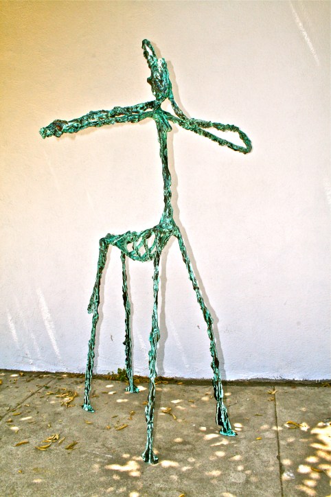 Centaur blue green bronze patina 3.5 ft tall (1)