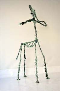 Centaur blue green bronze patina 3.5 ft tall (4)