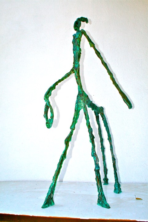 Centaur blue green bronze patina 3.5 ft tall (5)