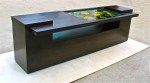 Coffee Table with antique mirror Ebonized Walnut  5ft W x 22in D x 20in H (1)