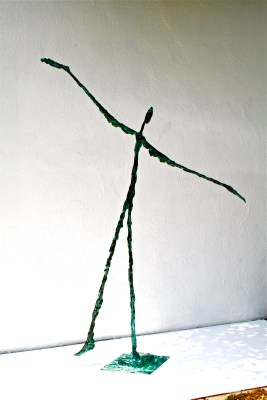 Dancer blue green bronze patina 5.5 ft tall (1)