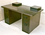 Desk with hidden compartment Ebonized Walnut  5ft W x 32in D x 30in H (1)
