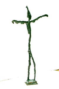 Icarus blue green bronze patina 4ft tall (2)