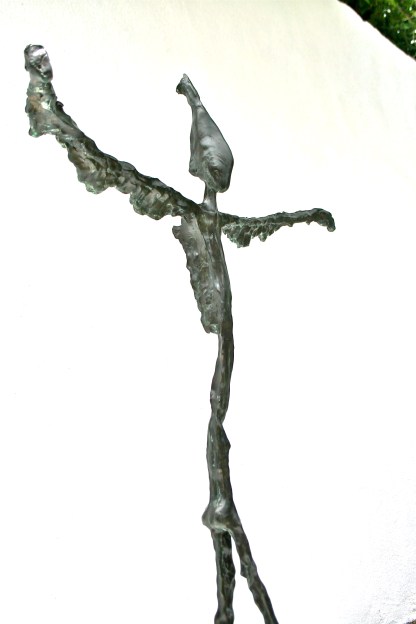 Icarus blue green bronze patina 4ft tall (3)