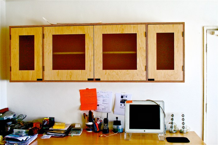 Office Desk with Cabinet Maple  (2)