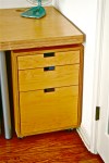 Office Desk with Cabinet Maple  (3)