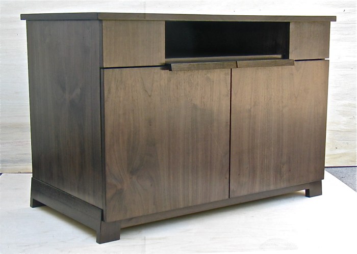 TV stand Ebonized Walnut  3ft W x 24in D x 36in H