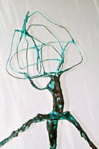 Walker blue green bronze patina 7ft tall (4)