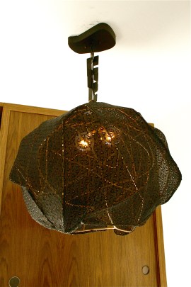 2B old black sphere lace shade hanger 2ft W (1)