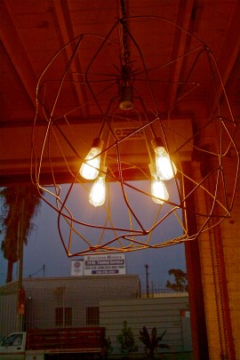 4B wire sphere shade with hanger  2ft W (2)
