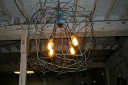 4B wire sphere shade with hanger  2ft W (3)