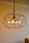 4B wire sphere shade with hanger  2ft W (5)
